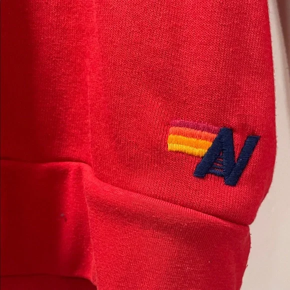 Aviator Nation Red Graphic Hoodie Sweater - Picture 3 of 8